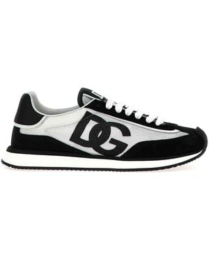 Dolce & Gabbana Sneakers With Logo - Black