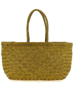 Dragon Diffusion Bamboo Triple Jump Large Shoulder Bag - Green