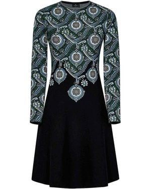 Etro Flared Mini Dress - Black