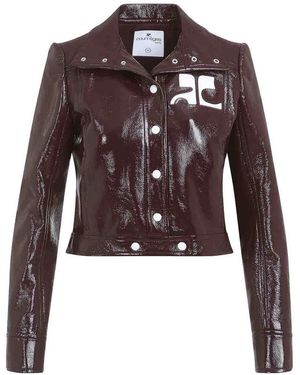 Courreges Courrges Vinyl Jacket - Brown