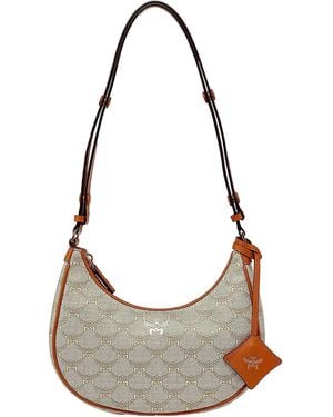 MCM Himmel Hobo Bag Small - Grey