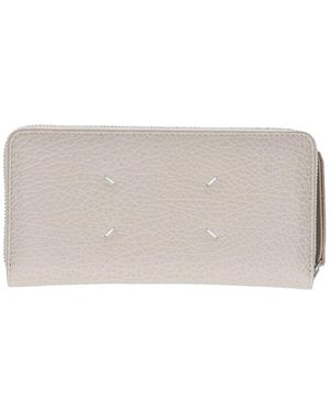 Maison Margiela Four Stitches Zip Wallet - Grey