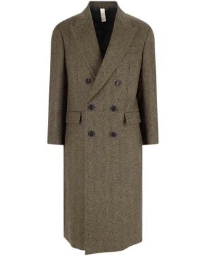 sunflower Double-Breasted Coat - Green