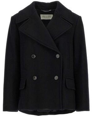 Dries Van Noten Vafel Coat - Black