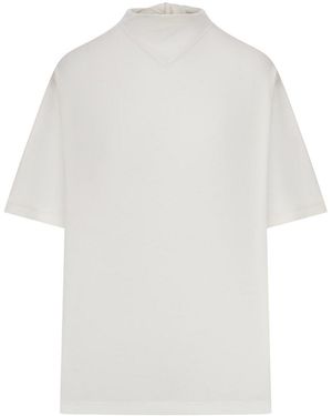 Lemaire T-Shirt With Jersey Scarf - White