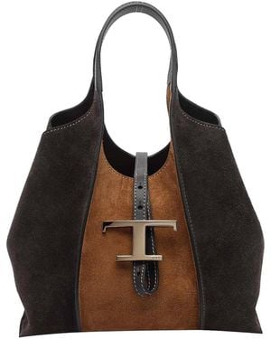 Tod's And T-Timeless Shopping Bag - Black