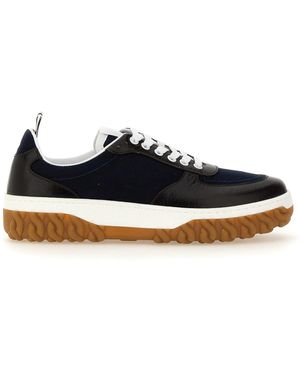 Thom Browne Premium Leather Trainers - Black