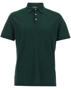 Zanone Ice Cotton Polo Shirt - Green