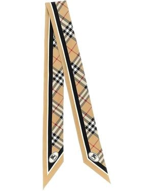 Burberry Silk Bandeau - White