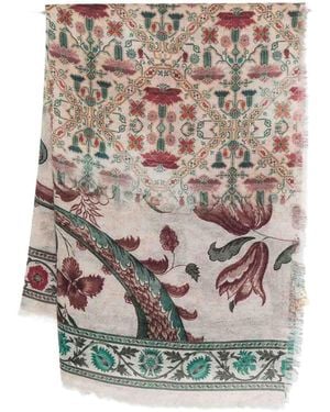 Pierre Louis Mascia Printed Cashmere Scarf - Grey