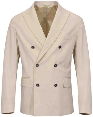 Paolo Pecora Double-Breasted Jacket - Natural