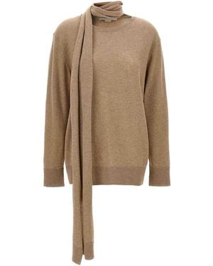 Stella McCartney Scarf Detail Jumper - Natural