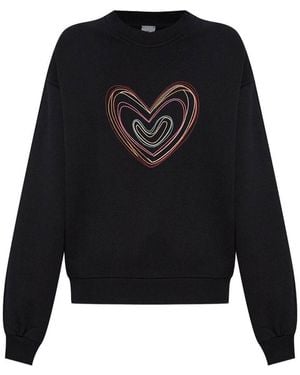 Paul Smith Swirl Heart Cotton Sweatshirt - Black