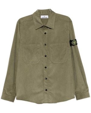 Stone Island Corduroy Shirt - Green
