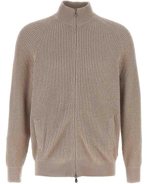 Brunello Cucinelli Long Sleeve Cardigan - Grey