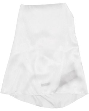 Ann Demeulemeester Open Back Satin Top - White