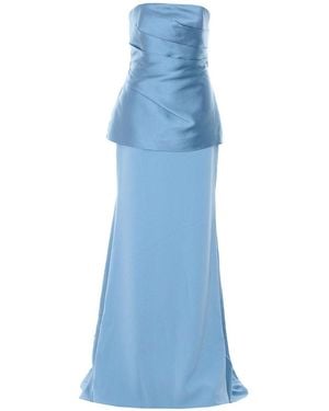Solace London Alia Maxi Dress - Blue