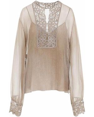 Ermanno Scervino Blouse - Natural