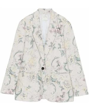 forte_forte Peonia My Love Vi/Li Hopsack Jacket - White