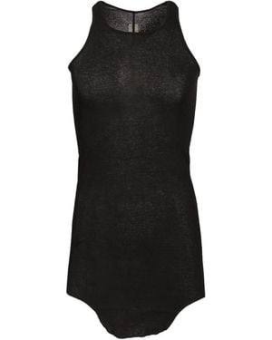 Rick Owens Ribbed Tank Top - Black
