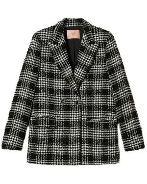 Twinset Checked Blazer - Black