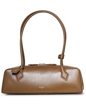 Alaïa Le Teckel Medium Leather Shoulder Bag - Metallic