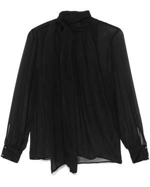 Elisabetta Franchi Silk Blouse - Black