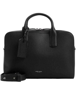 Giorgio Armani Briefcase Bag - Black