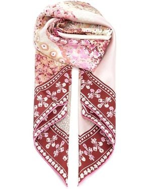 Ferragamo Silk Scarf - White