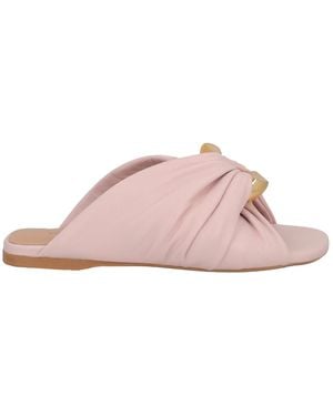 JW Anderson J.W. Anderson Metallic Nappa Sandals - Pink