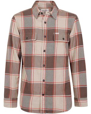 Filson Vintage Flannel Work Shirt - Brown
