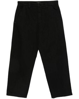 Paul & Shark Stresa Garment-Dyed Cotton Bull Pants - Black