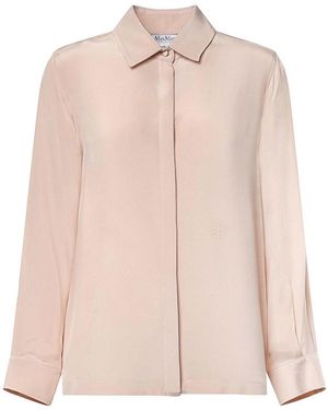 Max Mara Silk Crepe De Chine Shirt - Pink