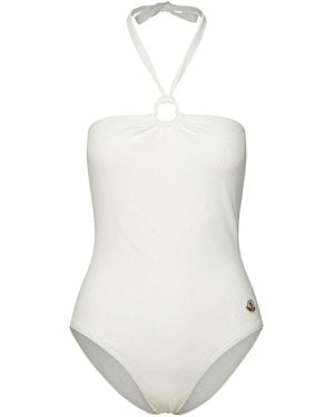 Moncler One-Piece Swimsuit - White