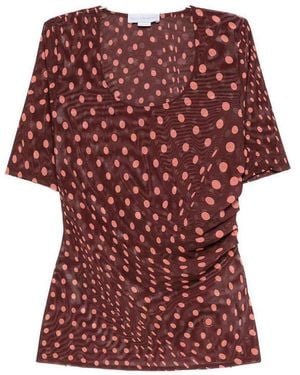 Stella McCartney Polka Dot Top - Red