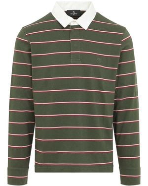 Etro S Striped Polo - Green