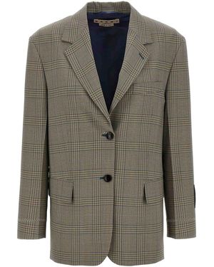 Marni Prince Of Wales Blazer - Green