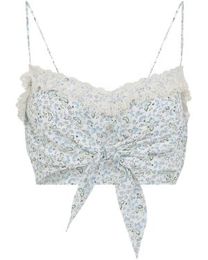 Ermanno Scervino Silk Top - Grey