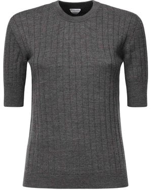 Bottega Veneta Ribbed Wool Jumper - Grey