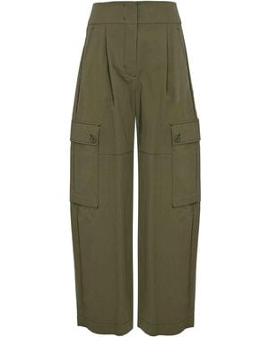 Weekend by Maxmara Wkdaquila Cargo Trousers - Green