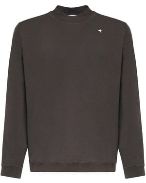 Stone Island Stretch Cotton Sweatshirt - Grey