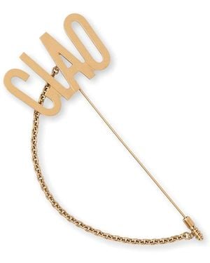 Moschino Brooch - White