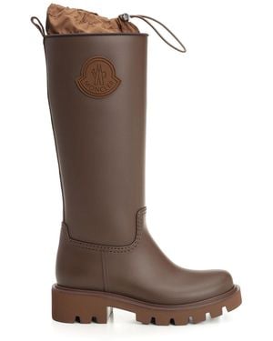 Moncler Kickstream High Rain Boots - Brown
