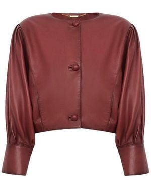 Chloé Leather Jacket - Red