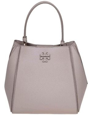 Tory Burch Mcgraw Bucket Bag - Grey