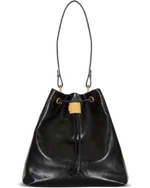 Balmain Pulse Convertible Leather Backpack - Black