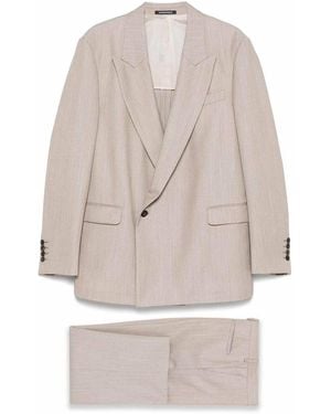 Emporio Armani Wool Single-Breasted Suit - White