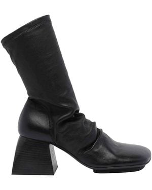 Uma Wang Stretch Short Boots - Black