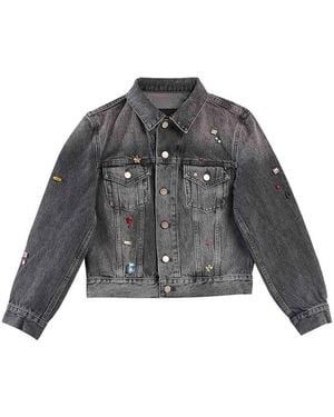 Marc Jacobs Charm Shrunken Trucker - Gray