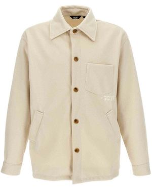 Gcds Logo Embroidery Jacket - Natural